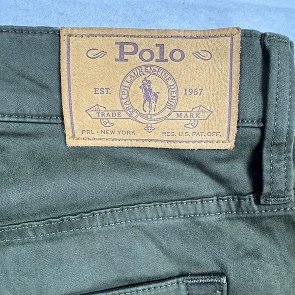 Polo Ralph Lauren Mens Varick Slim Straight Stretch Pants Olive Green 44x30 NEW - Picture 3 of 14